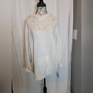 C.D Daniels Hooded Crochet Sweater
